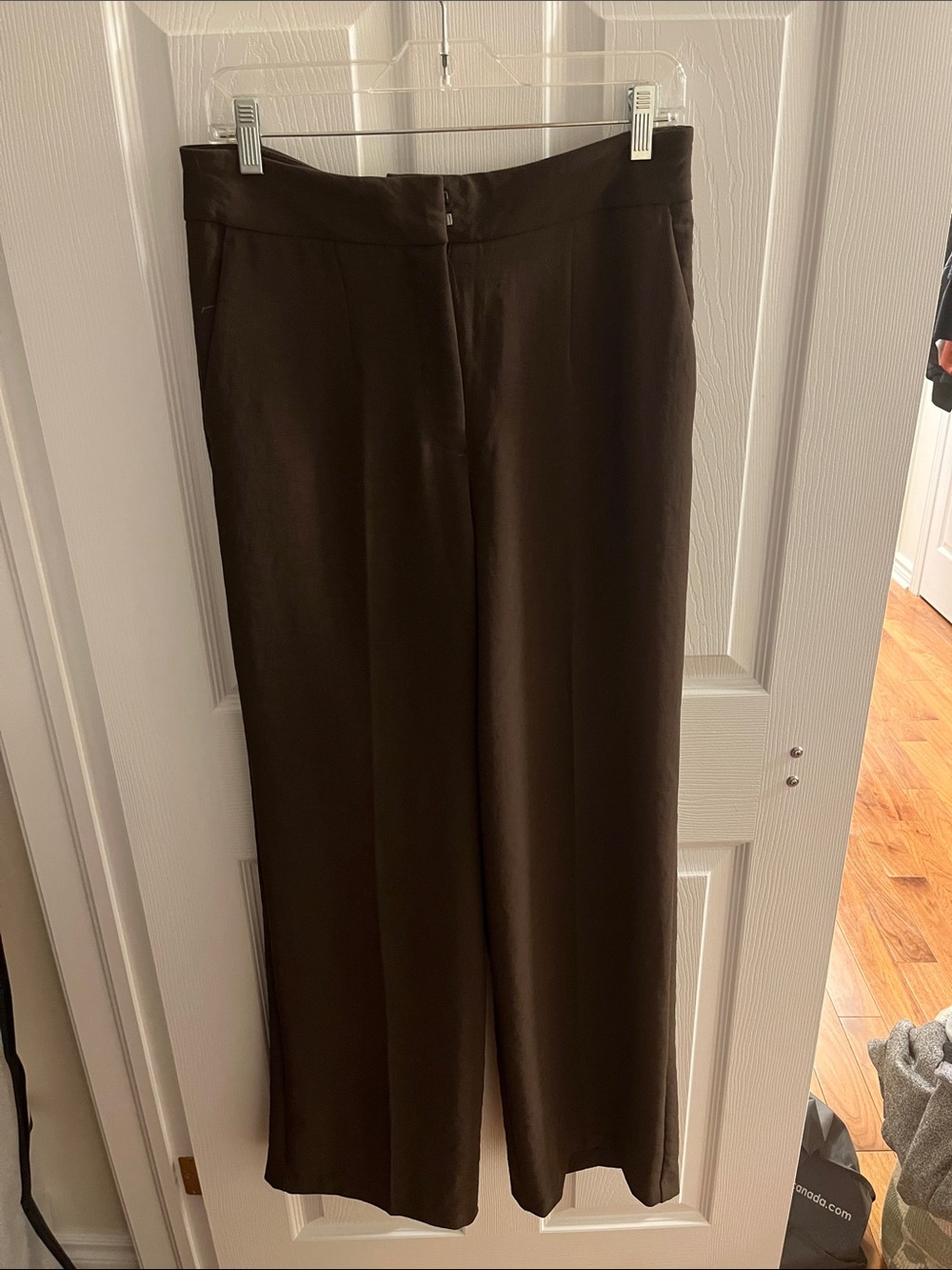 Dynamite Airflow Wide Leg Pants in Brown